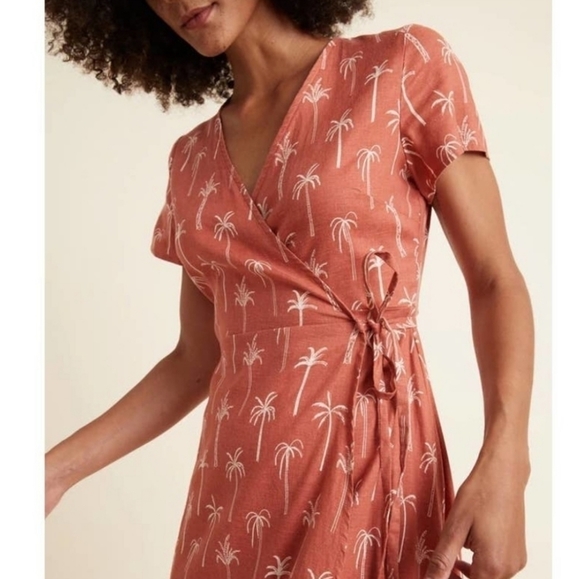 Marine layer Emlyn Midi wrap dress - Picture 3 of 5